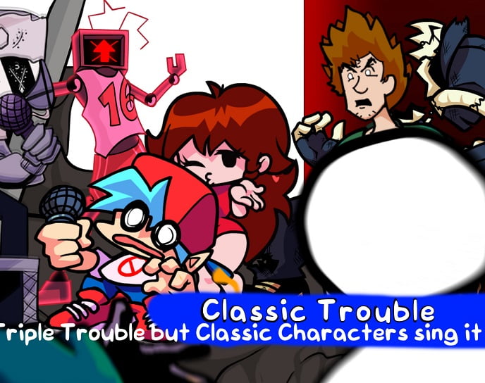 FNF Classic Trouble – Karakter Klasik Menyanyikan Triple Trouble