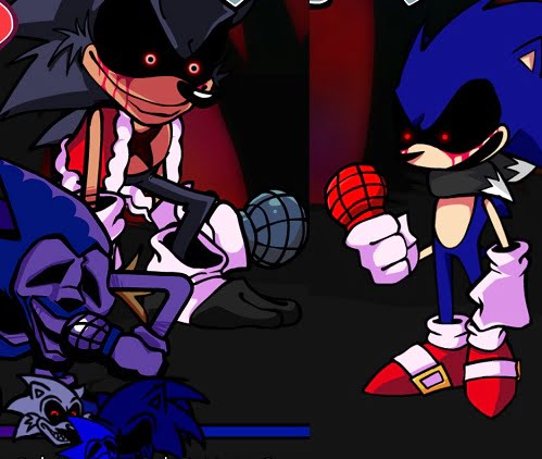 FNF vs Majin Sonic and Lord X Sings Blood Red Snow 🔥 Play online