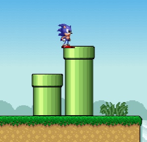 Sonic Lost in Mario World