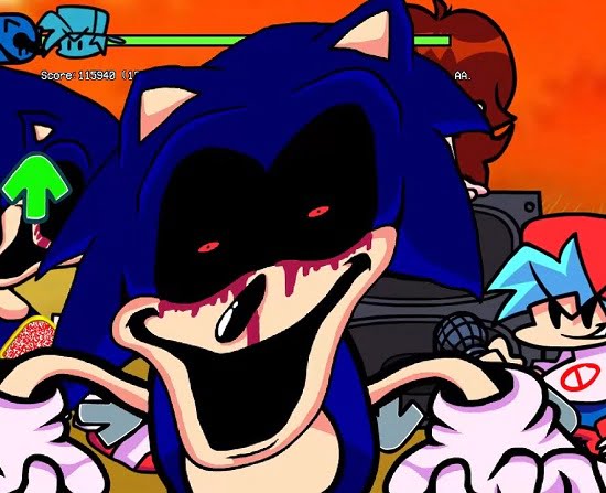 FNF: Sonic.Exe and Majin Sonic sings Too Slow 🔥 Play online